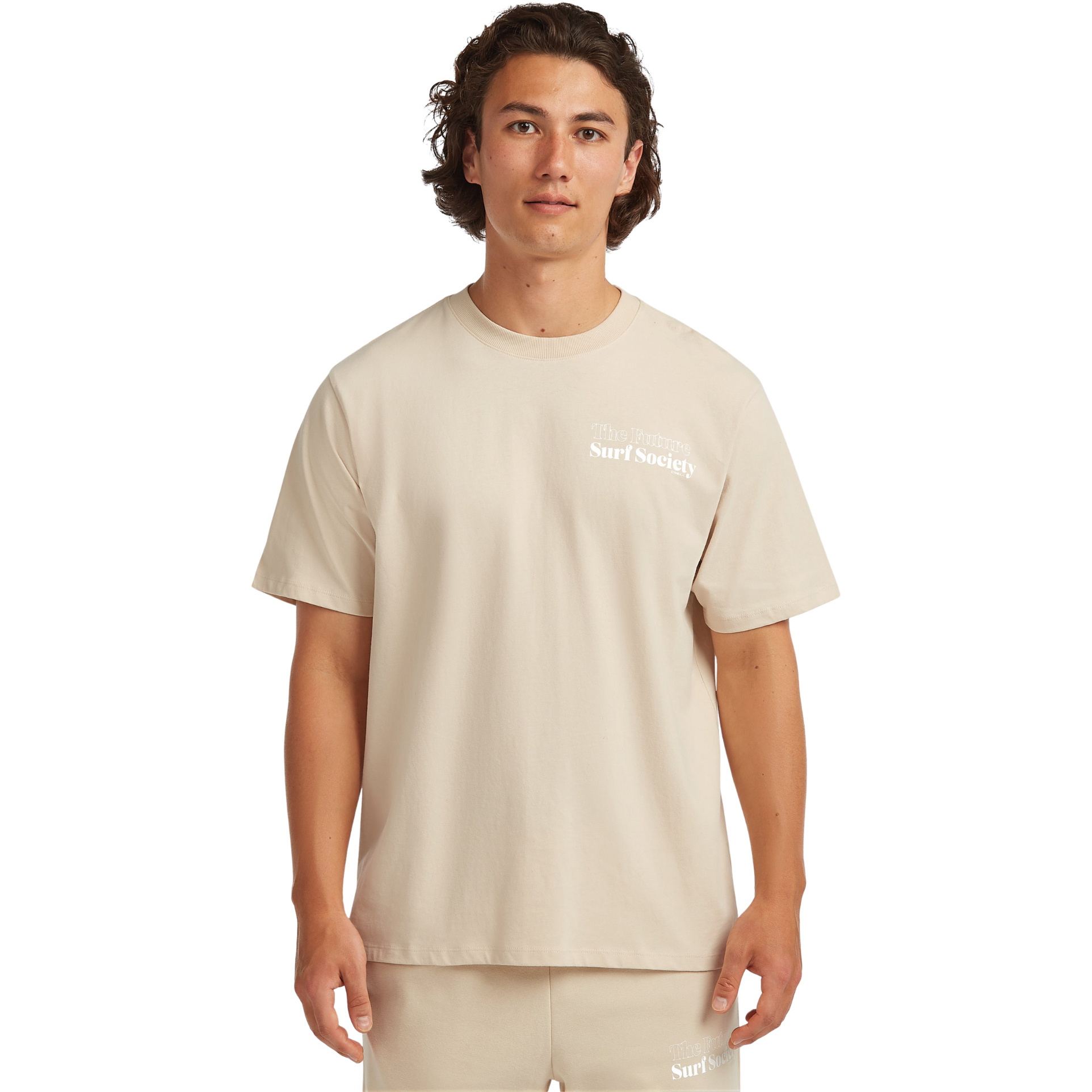 2025 O'Neill M&auml;nner Das Future Surf Society-T-Shirt 2850321 - Macaron